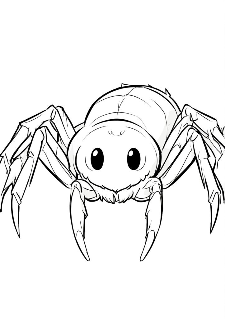 araña dibujo para colorear