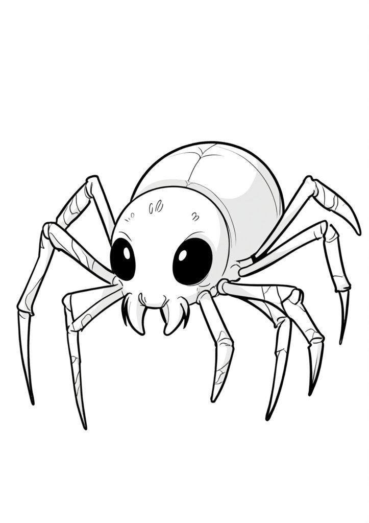 araña dibujo para colorear